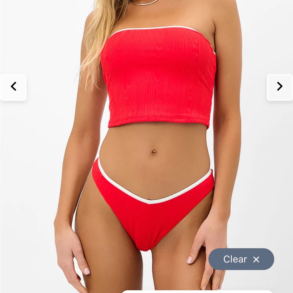 Frankie’s bikinis tube top and bottoms like new